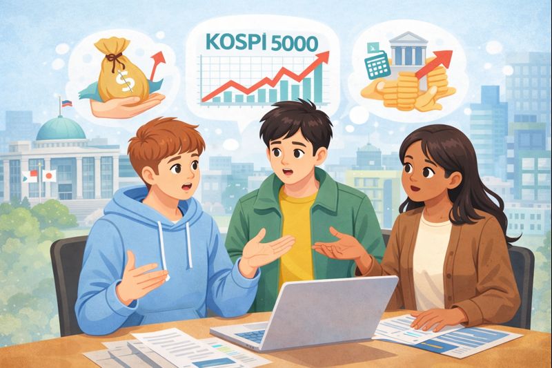 코스피 5000에 대해 담론하는 세사람